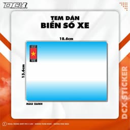 KTX DECAL DÁN BIỂN SỐ XE MÁY | DECAL PVC 3 LỚP, KHÔNG THẤM NƯỚC, KHÔNG PHAI MÀU 8