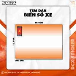 KTX DECAL DÁN BIỂN SỐ XE MÁY | DECAL PVC 3 LỚP, KHÔNG THẤM NƯỚC, KHÔNG PHAI MÀU 2