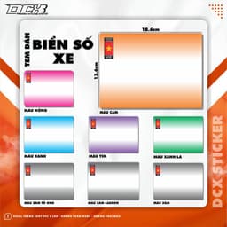 KTX DECAL DÁN BIỂN SỐ XE MÁY | DECAL PVC 3 LỚP, KHÔNG THẤM NƯỚC, KHÔNG PHAI MÀU 1