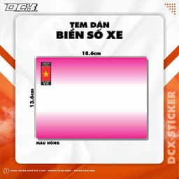 KTX DECAL DÁN BIỂN SỐ XE MÁY | DECAL PVC 3 LỚP, KHÔNG THẤM NƯỚC, KHÔNG PHAI MÀU 3