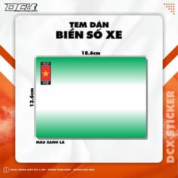 KTX DECAL DÁN BIỂN SỐ XE MÁY | DECAL PVC 3 LỚP, KHÔNG THẤM NƯỚC, KHÔNG PHAI MÀU 7