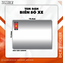 KTX DECAL DÁN BIỂN SỐ XE MÁY | DECAL PVC 3 LỚP, KHÔNG THẤM NƯỚC, KHÔNG PHAI MÀU 5