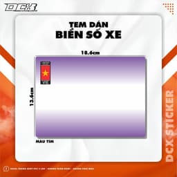 KTX DECAL DÁN BIỂN SỐ XE MÁY | DECAL PVC 3 LỚP, KHÔNG THẤM NƯỚC, KHÔNG PHAI MÀU 4