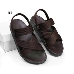 Dép quai hậu nam quai dù mềm mại  , Sandal nam quai dù đi học đi làm  đế lõm êm chân may viền thủ công chắc chắn 8
