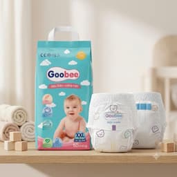 Goobee - 100 Bỉm Quần Cao Cấp Cho Bé Thấm Hút Nhanh Chống Tràn 360 Độ An Toàn Cho Da Nhạy Cảm Kèm Quà Tặng Xe Chòi Chân 3