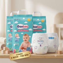 Goobee - 100 Bỉm Quần Cao Cấp Cho Bé Thấm Hút Nhanh Chống Tràn 360 Độ An Toàn Cho Da Nhạy Cảm Kèm Quà Tặng Xe Chòi Chân 4