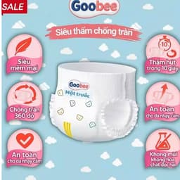 Goobee - 100 Bỉm Quần Cao Cấp Cho Bé Thấm Hút Nhanh Chống Tràn 360 Độ An Toàn Cho Da Nhạy Cảm Kèm Quà Tặng Xe Chòi Chân 6