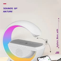 Loa bluetooth ko dây playlist K4+ và (BT 2301/ G500) Sạc Không Dây Đèn Tạo Không Khí 3in1. LMS 8