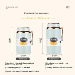 Bình giữ nhiệt inox Xikeer 1000ml/ 800ml. LMS 6