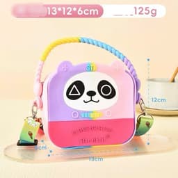 [size trung tổng hợp] Túi xách silicon 2 trong 1 cầm tay đeo chéo thời trang đựng bao bì lì xì, mỹ phẩm 8