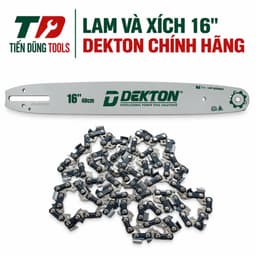 Lam, Xích 16 inch thay thế máy cho máy cưa xích Dekton M21-CS16BL và CX16PRO Chính Hãng 1