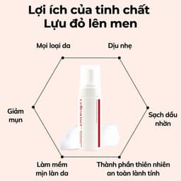 Celleanser Sữa Rửa Mặt Lựu Đỏ Pomegranate Làm Sạch Dịu Nhẹ Cấp Ẩm Chăm Sóc Da Hằng Ngày 4