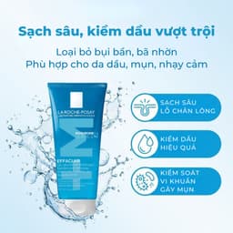 Gel Rửa Mặt La Roche-Posay Effaclar Purifying Foaming Gel 50ml Làm Sạch Dầu Thừa Da Dầu Da Hỗn Hợp 2