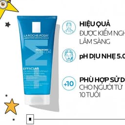 Gel Rửa Mặt La Roche-Posay Effaclar Purifying Foaming Gel 50ml Làm Sạch Dầu Thừa Da Dầu Da Hỗn Hợp 3