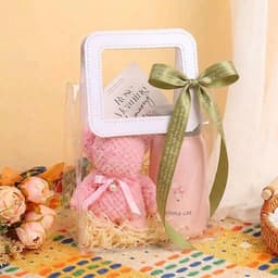 Quà Tặng 20/10 Nữ – Set Quà Tặng Gấu Bông Kèm Bình Nước Dễ Thương, Hộp Quà Xinh Xắn Căn Nhà Mơ 2