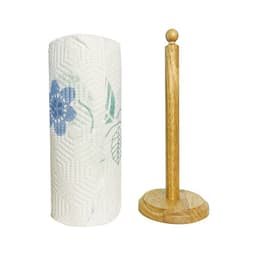 Cây Cọc Gỗ Để Cuộn Giấy Lau Đa Năng và Cuộn Giấy Lau Đa Năng In Hình Họa Tiết/ ComBo 3 Cuộn Túi Trong đựng Thực Phẩm. LM 3
