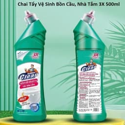 Chai Tẩy Vệ Sinh Bồn Cầu, Nhà Tắm 3X 500ml và Liên Minh/ Thái Lan Dkay Famos 960ml. LMS 1
