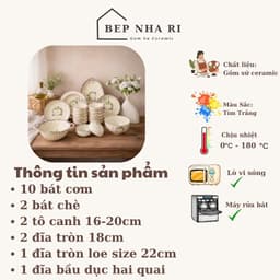 Bộ Bát Đĩa Gốm Sứ Họa Tiết Măng Cụt CAO CẤP Dùng Cho Bữa Ăn Gia Đình, Quà Tặng Tân Gia Ý Nghĩa 2