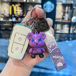 Ốp Chìa Khóa VinFast VF3 TPU Cao Cấp – Ốp Khóa VF3 Chống Trầy Chống Bụi, Bảo Vệ Smartkey 5