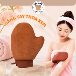 Găng tay thoa kem hai mặt dưỡng da Body Massage, Bao Tay bôi Kem Cao Cấp 1