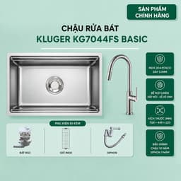 Chậu rửa bát Kluger KG7044FS Basic | Hàng chính hãng 1