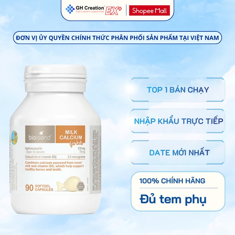 Bộ sản phẩm Bio island For Kids Phát Triển Toàn Diện cho bé