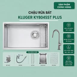 Chậu rửa bát Kluger KY8045ST Plus | Bề mặt trơn dễ dàng vệ sinh 1