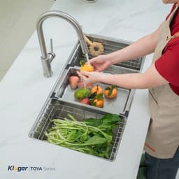 Chậu rửa bát Kluger KY8045ST Plus | Bề mặt trơn dễ dàng vệ sinh 3