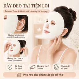 Khăn nén mặt nạ cotton chườm nóng lạnh xông hơi làm nóng 2 lớp mềm mại cho làn da 3