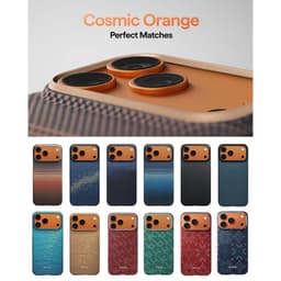 [iP18] Ốp Pitaka Bản UltraSlim Khoét Viền Có Nút Camera Control Siêu Phẩm Từ Sợi Aramid Dệt cho iP 18/17/16 Series 2