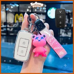 Ốp Chìa Khóa VinFast VF3 TPU Cao Cấp – Ốp Khóa VF3 Chống Trầy Chống Bụi, Bảo Vệ Smartkey 1
