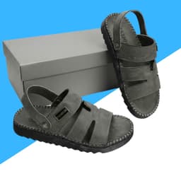 [ Dép khâu đế ] Dép quai hậu da nam , sandal nam thời trang F13  trẻ trung  đế lõm ôm chân 1