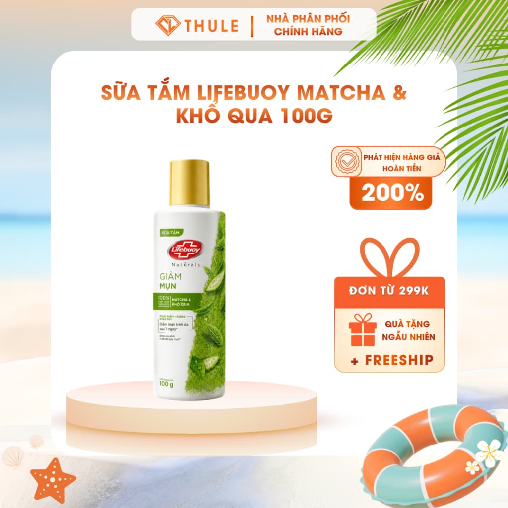 Sữa Tắm Lifebuoy Matcha Khổ Qua 100g – Sữa Tắm Hương Trà Xanh Tươi Mát