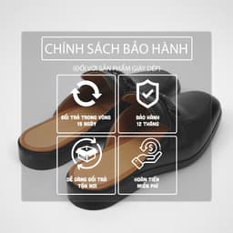 MULE LOAFER NAM DA ĐEN,FORM GIÀY THANH LỊCH,ĐIỂM NHẤN KHÓA KIM LOẠI HIỆN ĐẠI,ĐI LÀM HAY ĐI CHƠI ĐỀU HỢP S-7979 6