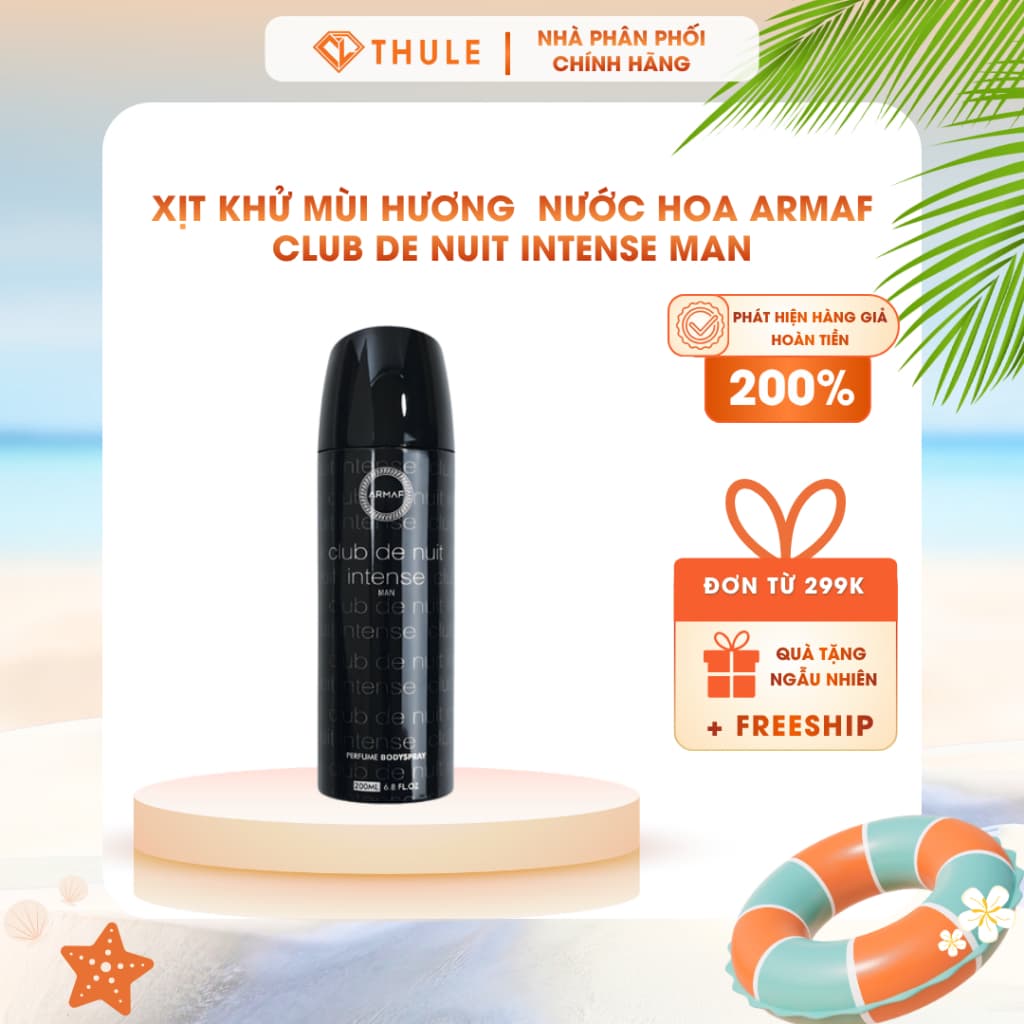 Xịt Khử Mùi Nam Armaf Club De Nuit Intense Man – Xịt Thơm Hương Nước Hoa Nam