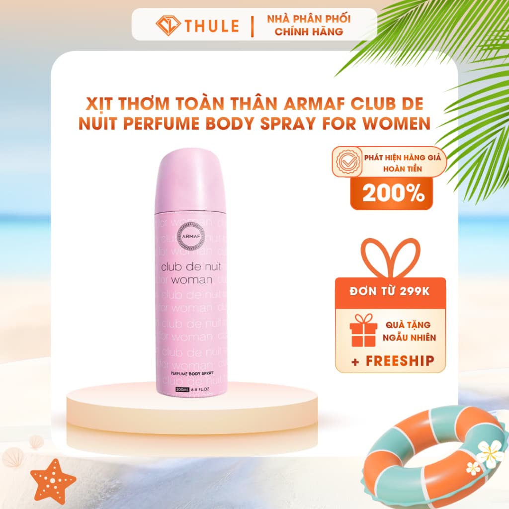 Xịt Thơm Body Nữ Armaf Club De Nuit – Perfume Body Spray For Women