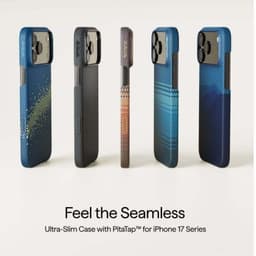 [iP18] Ốp Pitaka Bản UltraSlim Khoét Viền Có Nút Camera Control Siêu Phẩm Từ Sợi Aramid Dệt cho iP 18/17/16 Series 8