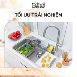 CHẬU RỬA BÁT NOBINOX ARVO B275 | Kích thước 75x48cm 4