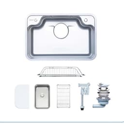 CHẬU RỬA BÁT 1 HỐ NOBINOX ARVO B370 2