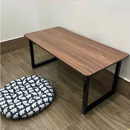 Bàn học gấp gọn ngồi bệt chân sắt 30x40x80cm và Mặt Gỗ, Chân Nhựa Abs 2022. LMS 3