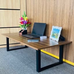 Bàn học gấp gọn ngồi bệt chân sắt 30x40x80cm và Mặt Gỗ, Chân Nhựa Abs 2022. LMS 2