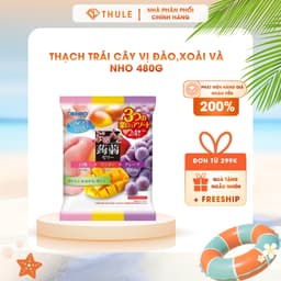 Thạch Trái Cây Orihiro Nhật Bản 480g (20g x 24 Cái) Ăn Vặt Tiện Lợi Kết Hợp 3 Hương Vị Trái Cây 1