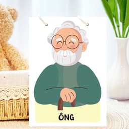 Thẻ Flash EVON BABY dạy bé tập nói -Thẻ Tranh Gọi Tên Người Thân 2