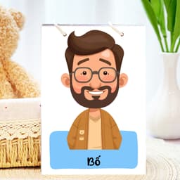 Thẻ Flash EVON BABY dạy bé tập nói -Thẻ Tranh Gọi Tên Người Thân 6