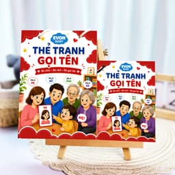 Thẻ Flash EVON BABY dạy bé tập nói -Thẻ Tranh Gọi Tên Người Thân 7