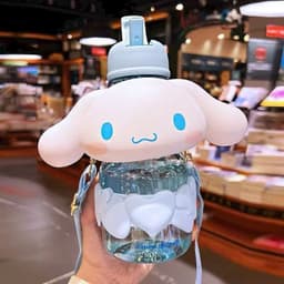Bình Nước Hoạt Hình Cinnamoroll My Melody 3D 850ML Cute Dễ Thương Cho Bé 4