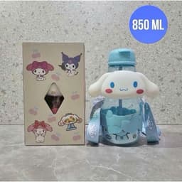 Bình Nước Hoạt Hình Cinnamoroll My Melody 3D 850ML Cute Dễ Thương Cho Bé 6