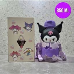 Bình Nước Hoạt Hình Cinnamoroll My Melody 3D 850ML Cute Dễ Thương Cho Bé 7