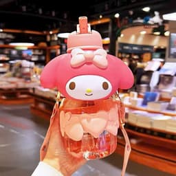 Bình Nước Hoạt Hình Cinnamoroll My Melody 3D 850ML Cute Dễ Thương Cho Bé 5