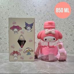 Bình Nước Hoạt Hình Cinnamoroll My Melody 3D 850ML Cute Dễ Thương Cho Bé 8
